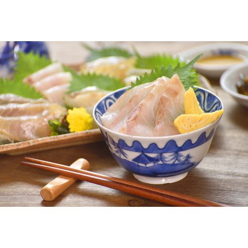 長崎「よか魚」天然クエと真鯛の2種海鮮丼の素